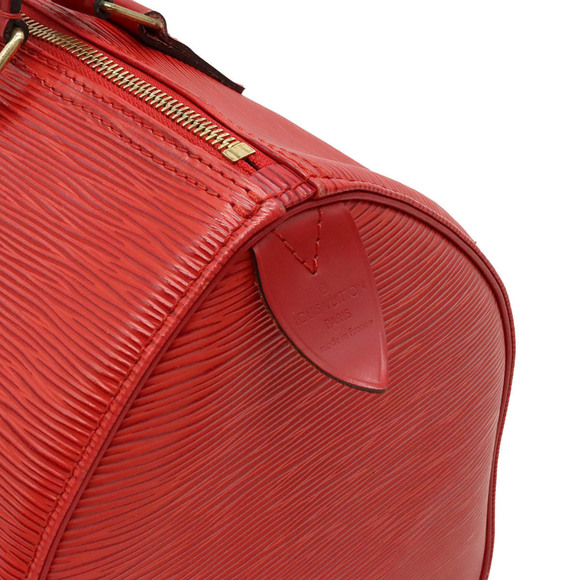 LOUIS VUITTON Louis Vuitton Epi Speedy 30 Handbag Boston Bag Leather Castilia... - Picture 7 of 7